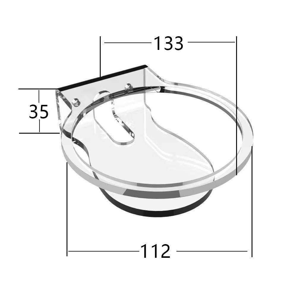 VOMA Speaker Wall Mount Shelf Compatible with Echo Dot 4th Gen, Wall Stand Accessories, Quick and Easy Installation, Space Saving, No Drilling Holes, Fully Acrylic Construction 2