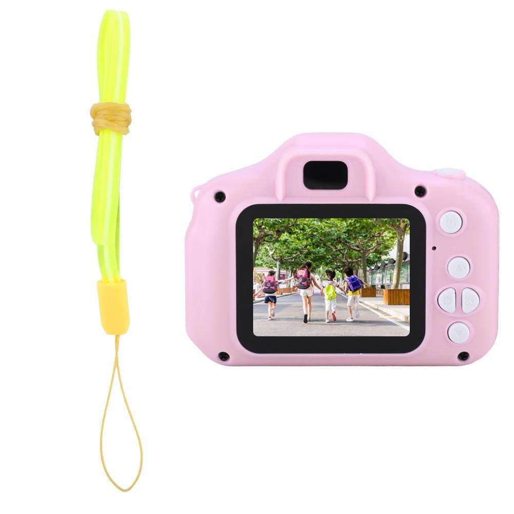 sjlerst Rechargeable Toy Camera Kid Camcorder, Kid Action Camera Toddler Video Recorder 1080P Kid Camera, for Girls Birthday for Birthday Christmas New Year Gift(Pink) 5