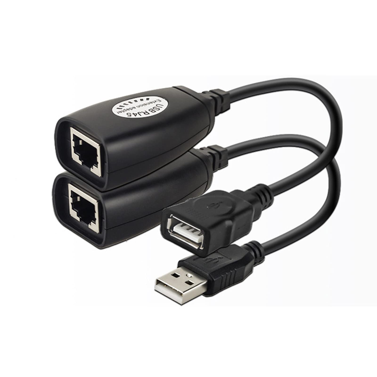 FEIYILIN 2X Ethernet Extension Cable USB to RJ45 LAN Connector Ethernet Line Adapter 50m Computer Accessories 6