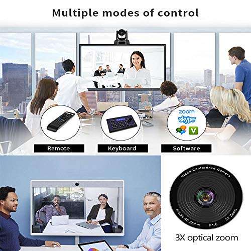 goldensky Conference Room Camera Full HD 1080p USB PTZ Video Conference Camera for Business Meetings Wide Angle More Optical Zoom (10x Optical USB) 4
