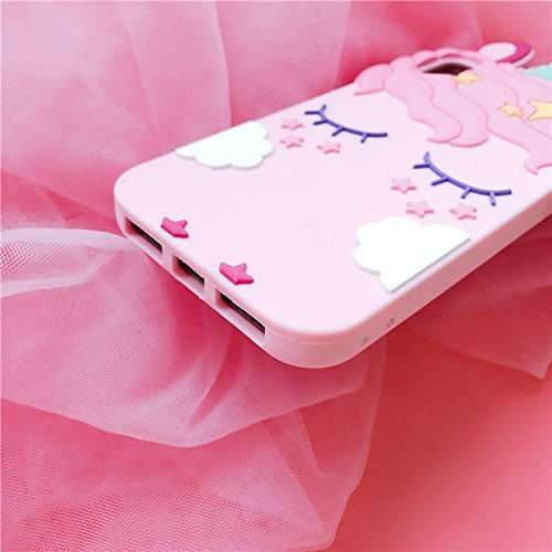 TopSZ Case for Samsung Galaxy J3 Achieve/J3 Star/Express Prime 3,3D Cartoon Silicone Kawaii Animal Cute Girls Kids Teens Horse Cover for Amp Prime 3/Sol 3/J3 Orbit/J3 Emerge 2018 J3 2018 3