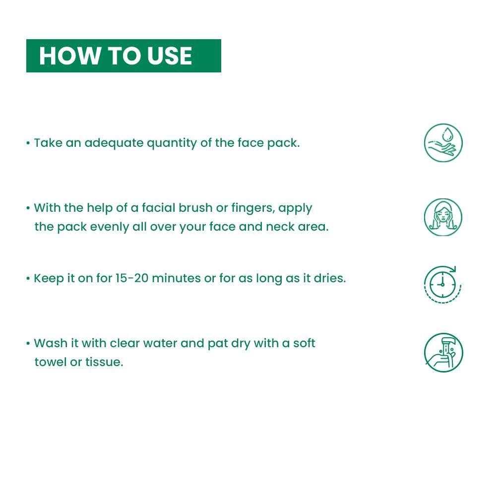 OZONE COMPLEXION FORTYFING PACK for Dull, Uneven, Darkened Skin Tone. Enriched with 100% Natural Ingredient. Paraben Free, Sulphate Free & No Colours - 100 G Pack 5