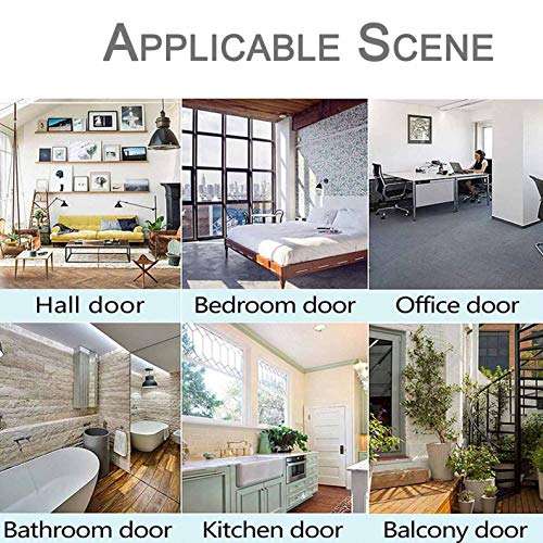 Door Magnets Stop, Floor Mount Magnets Door Stopper, Stainless Steel Magnetic Catch Holder, Commercial Large Doors Stops, No Drilling Doorstopper for Security (2 Pack) 6