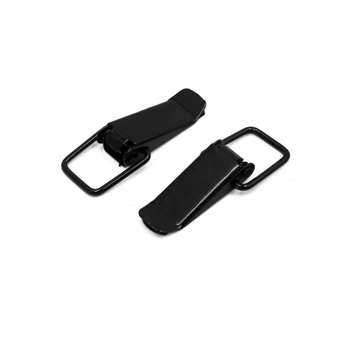 uxcell 2 Pcs 75 x 25 x 9mm Black Metal Box Toggle Latch Catch Hasp Clamp for Car 3