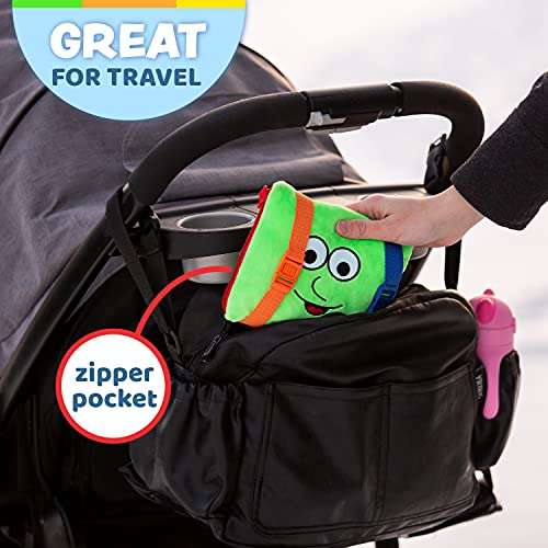 Buckle Toys - Buster Square - Learning Activity Toy - Develop Fine Motor Skills and Problem Solving - Toddler Travel Essential - Educational Classroom Must Have 5