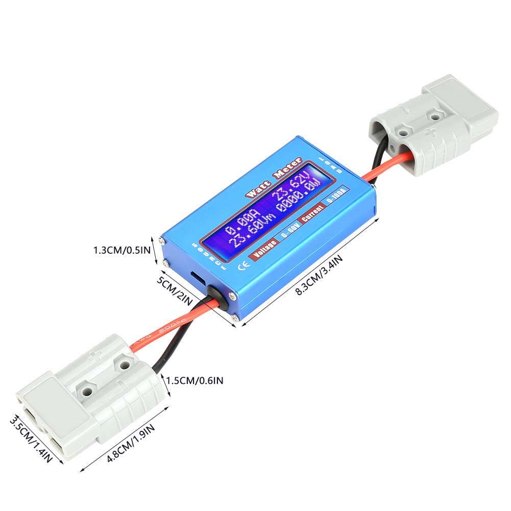 0-100A 0-60V High Precision DC Power Analyzer Watt Volt Meter Tool 2