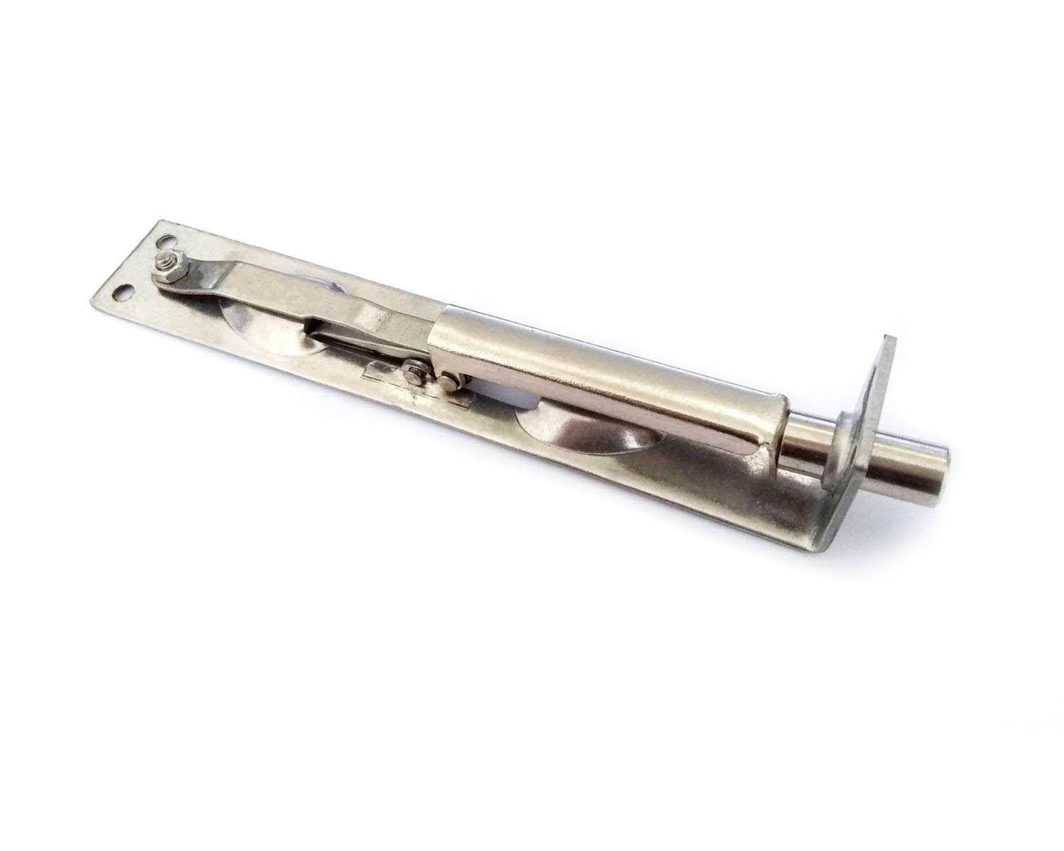 TOGU 6" Solid Stainless Steel Lever Action Flush Bolt,Concealed Security Door Lock for Composite Doors,French Doors,Wood Doors,Double Doors,Dummy Doors,Brush Stainless Steel Finish 4