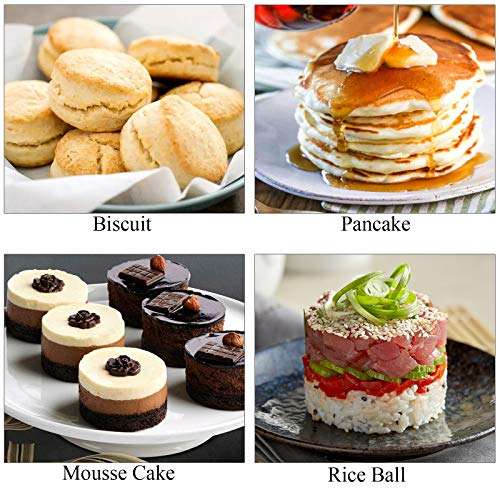 ManYee Biscuit Cutter Set of 3 Stainless Steel Round Cookies Cutter Fondant Cutters with Handle Professional Baking Dough Tools for Biscuit Pastry Bread Pancake 2/2.5/3 Inch Festival Party Banquet 3