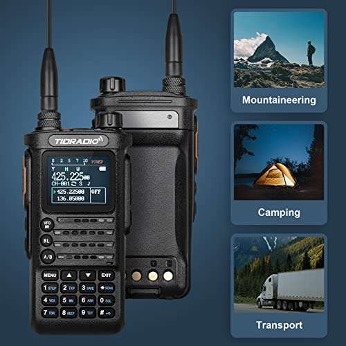 (2nd Gen) TIDRADIO TD-H8 10W HighPower Ham Radio Handheld,APP Programmable,Long Range Two Way Radio with 2500mAh Battery,Walkie Talkies Full Kit (2 Pack) 6