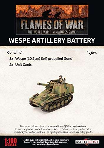 Flames of War: Late War: German: Wespe 10.5cm SP Artillery Battery (GBX155) 2