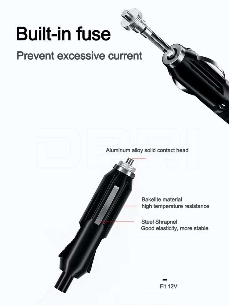 DRRI Mini Fridge 12V DC 2 Pin Power Cord for Mobicool Cooler,Gio-Style Fridge,Car Cool Box, Car Freezer Refrigerator,AEG Cooler (1.5M) 6