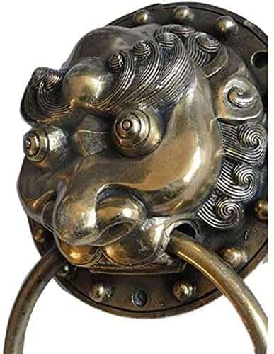 Classical Door Handle Knocker Ming and Qing Dynasties Door Ring Big Pull Ring Bronze Fittings Chinese Bronze Handle Door Handle Hardware Door Lock Closet Door 5