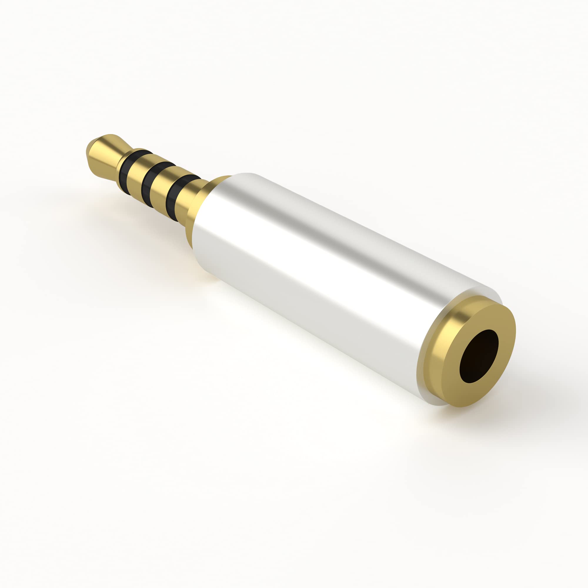 Gold Plated 3.5mm Male to 2.5mm Female Headphone Audio Adapter Jack Stereo or Mono for Apple iPhone 3GS 4G 4S 5 Samsung Galaxy S3 S4 Galaxy Note 2 iPad 2 3 4 iPad Mini (2 Pack) 3