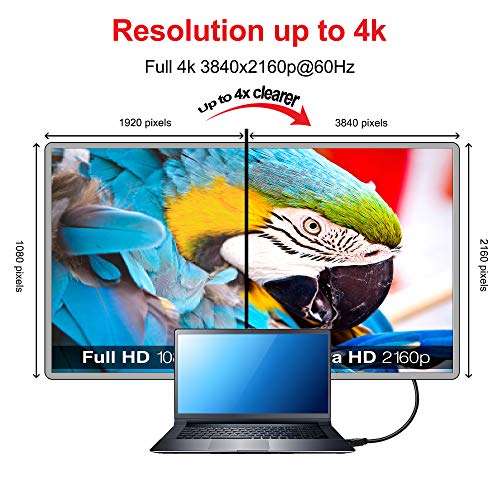 BaseAV Hi-Speed 4K HDMI Cable for Samsung UN50NU7100FXZA 50-Inch TV Certified for 2.0, 18Gbps, UHD, 2160p + More (15 Feet) 3