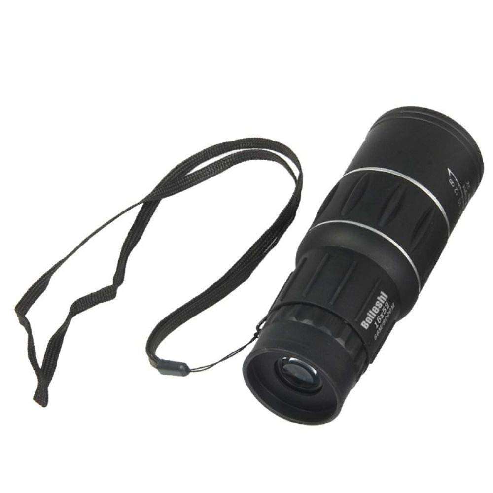 MUMUMI 16X52 Dual Focus Monocular Telescope,Optical Zoom Lens Binocular,Lens Hunting Scope Outdoor Accessories a/Black/L 5