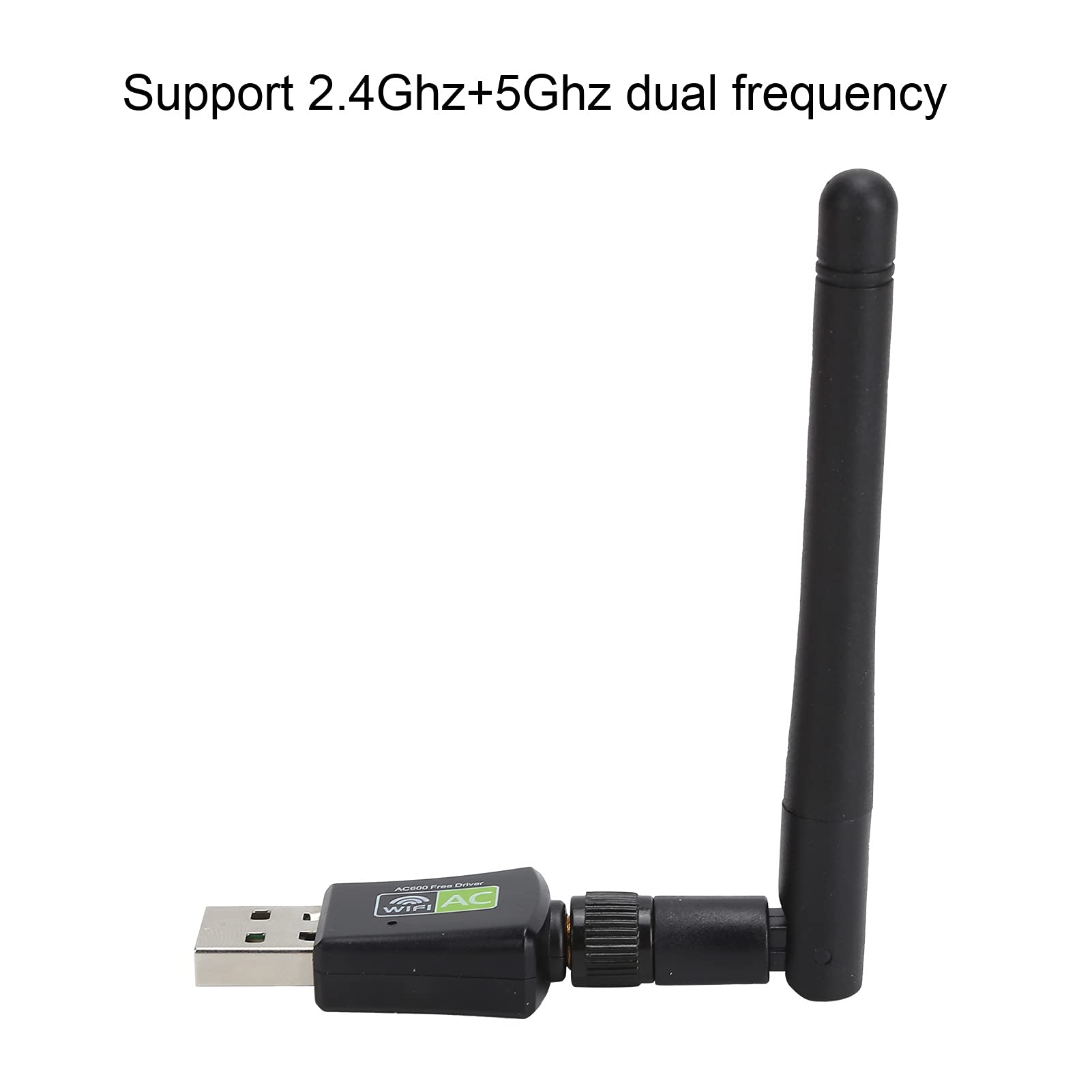 Dpofirs 600Mbps USB WiFi Antenna, 2 USB 2.0 WiFi Antenna Dual Band for Wireless Network, Wireless Range Extender, Two Units Router Antenna for Desktop Computer, Router 5