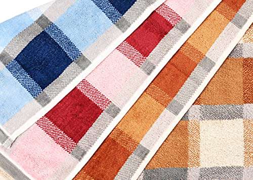 GRGRASP 100% Velvet Cotton Luxury Hand Towels Set of 3 , Soft & Absorbent , 475 GSM ( Multicolor, 16 x 24 Inch) 4