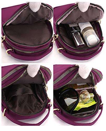 Women Girls Crossbody Bag Small Nylon Phone Purse Wristlet Handbag Wallet Pouch for Samsung S24 S23 S22 S21 Ultra S20 Ultra S24+ S23 FE A15 A14 A55 A53 A35 Moto G Stylus Moto G Power (Blue) 3