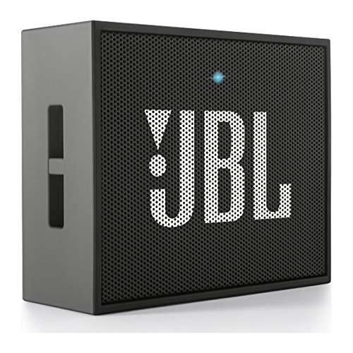 JBL Go, Wireless Portable Bluetooth Speaker with Mic, JBL Signature Sound, Vibrant color options, Bluetooth & AUX Connectivity (Black) 1