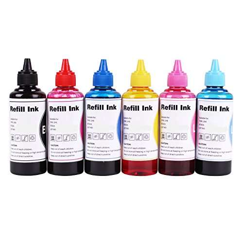 CoYlBod Refill Ink Kit for 02 02XL Photosmart C5100 C5140 C5150 C5180 C6100 C6150 C6180 C6200 C7280 C7250 C7283 C7275 C8180 D7245 D7255 3210 3310 D6160 D6280 D7280, for Refillable Cartridges or CISS 1