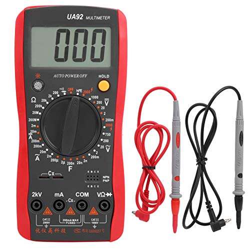 UA92 Digital Multimeter, AC DC Voltage Current Capacitance Meter with Large Screen Display for Electrical Appliances 1