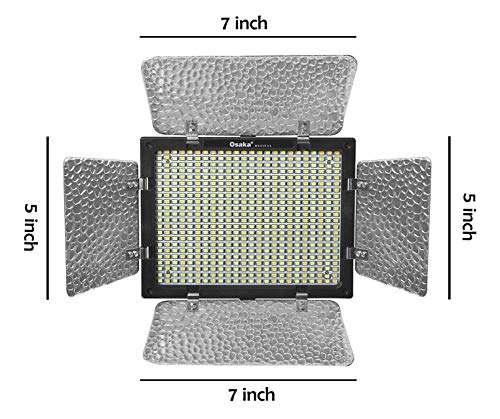 Osaka LED Video Light OS 576 Slim with 8000 mAH F750 Battery & Ultra Fast Charger for all DSLR and Video Cameras and YouTube Video shooting 2
