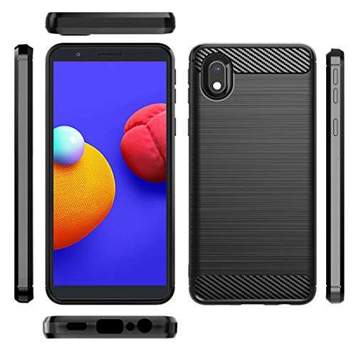 Dzxouui for Samsung A01 Core Case (Not Fit Galaxy A01) Samsung M01 Core Case,Protective Phone Cover Shockproof Soft TPU Cases for Samsung Galaxy A01 Core/M01 Core(DL-Black) 5