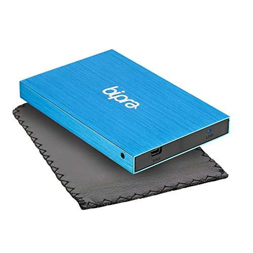 BIPRA 640Gb 640 Gb 2.5 Inch External Hard Drive Portable USB 2.0 - Blue - Ntfs 6