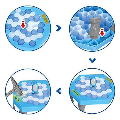 LFOEwpp7 Save Penguin Ice Breaker Trap Toys, Funny Parent Children Kids Table Game, Children Fun Learning at Home School Birthday Gift 6