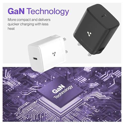 Ambrane 25W Type-C Mobile Charger Adapter with Type-C to Type-C Charging Cable | Fast Charging for Samsung Smartphones, iPhone 15/14/13/12/11/X & Pro Series & Other Type-C Devices (Charge 25, Black) 6