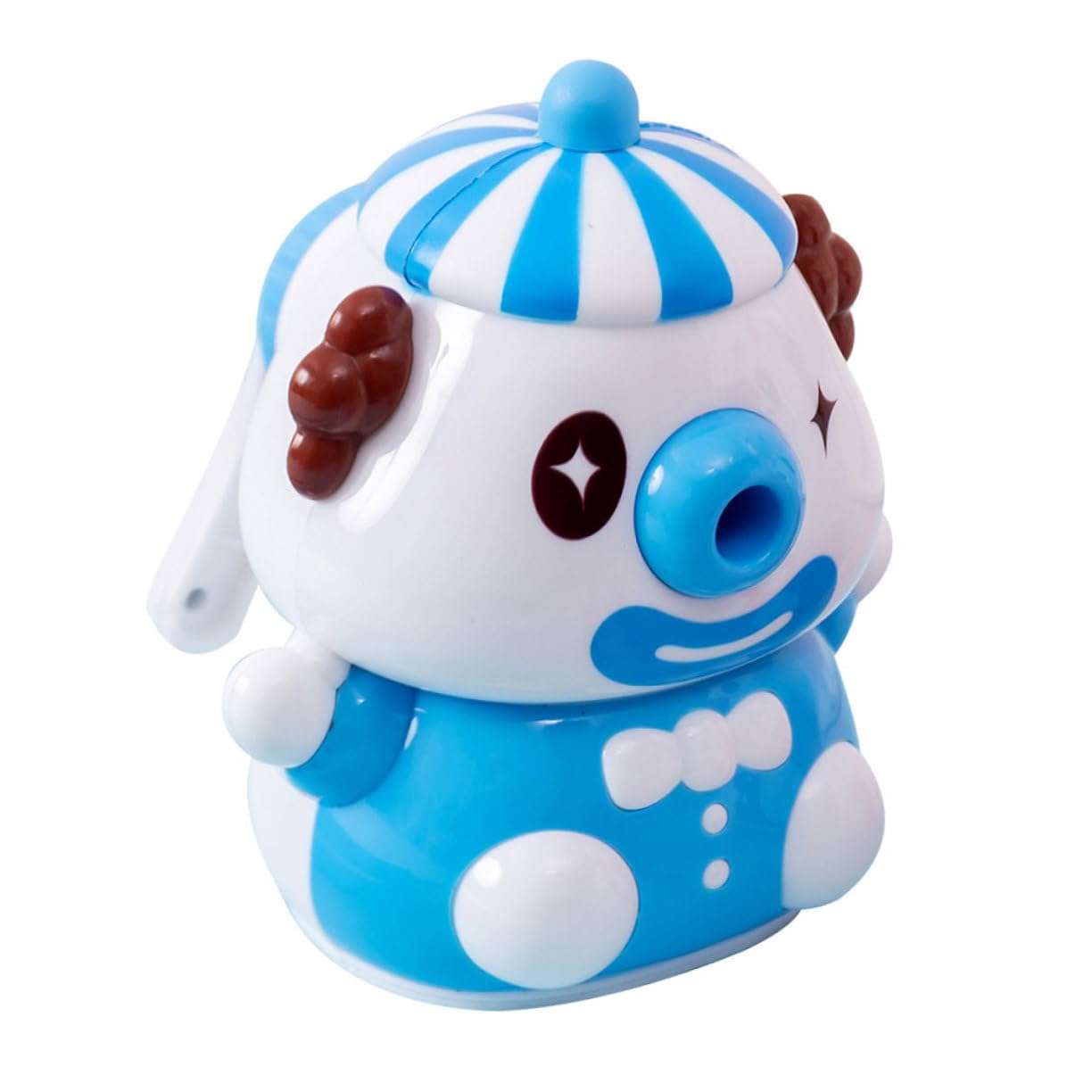 Uonlytech Abs Plastic Pencil Sharpener Handheld for Students Cartoon Design Smooth Surface Classroom Home Office Random Color 1