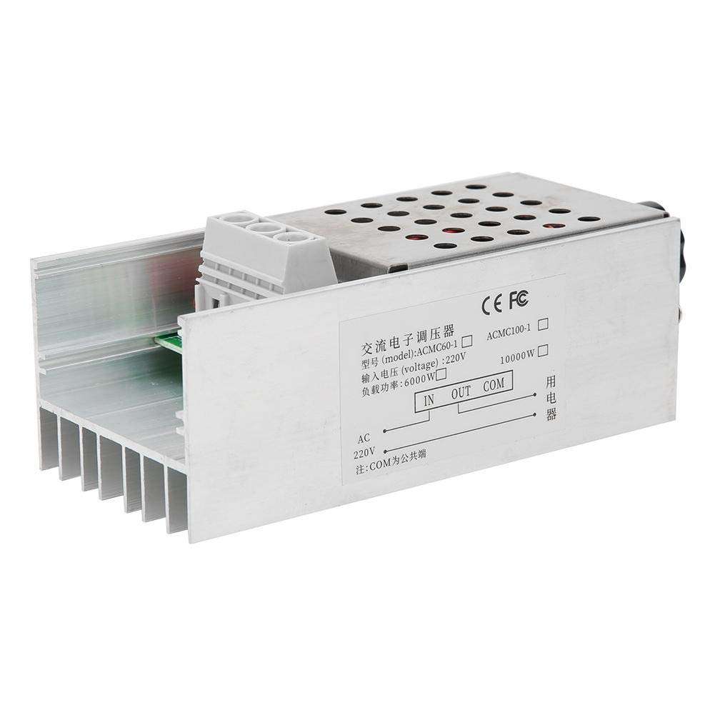 A sixx 10000W Ultra High Power SCR Voltage Regulator Speed Controller Dimmer Thermostat AC 110V 220V Motor Speed Controller 2