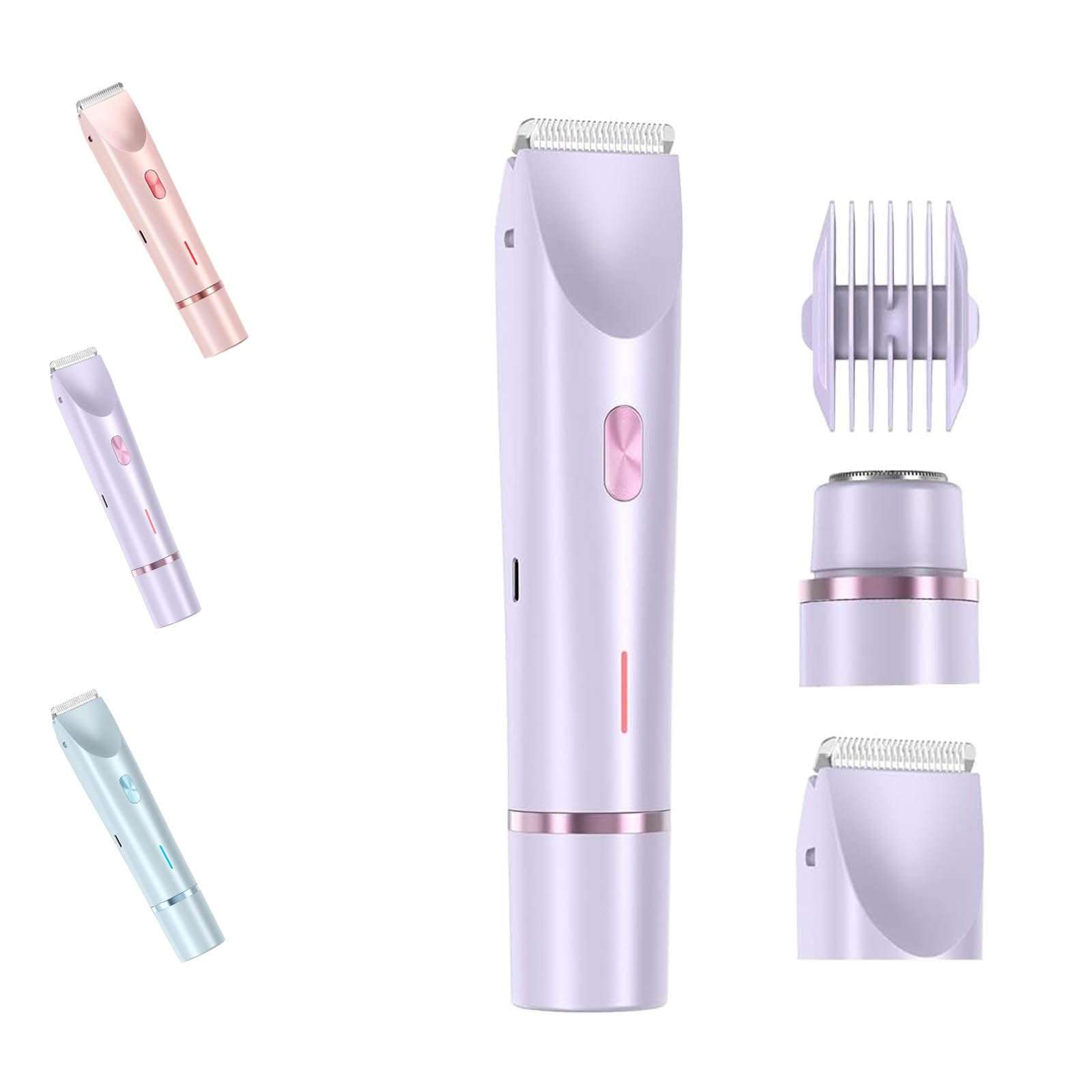 Ezme Razor, The Trimmie 2.0 by Ezme, Ezme Electric Shaver, Ezme Bikini Trimmer, 2 in 1 Double-Headed Waterproof Wet and Dry, for Underarms, Legs, Arms, Waterproof Electric Bikini Trimmer (B) 1