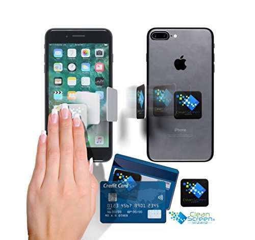 Clean Screen Wizard Microfiber Screen Cleaner Sticker, Handy Screen Cleaning for Cell Phone, iPhone, Samsung, Small Electronic Devices, Touch, Tech Gadgets, Stocking Stuffers, Gift Ideas 3