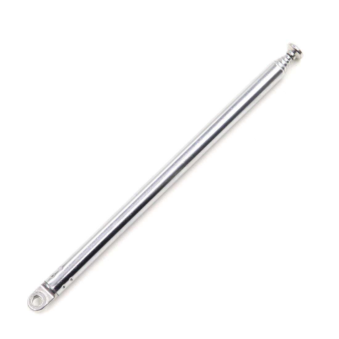Mecion 6 Section Antenna Stainless Steel Universal Telescopic AM FM Radio 360° Rotatable 1