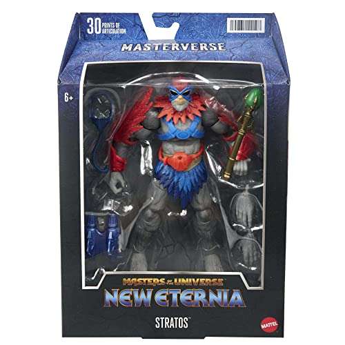 Masters of the Universe Masterverse Action Figure, Stratos Toy Collectible with Articulation & Accessories, 7 inch 6