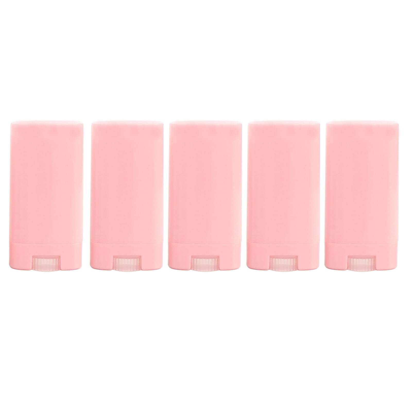 5PCS 15ml Oval Lip Balm Tubes Twist up Balm Containers Plastic Deodorant Tubes Refillable Deodorant Stick Lipstick Tube Container 1
