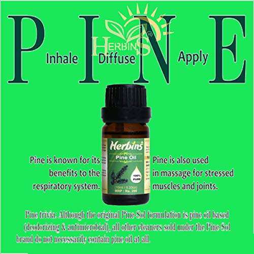 Herbins pine oil cosmetic grade for skin care, aromatherapy, acne, massage - 10ml 5