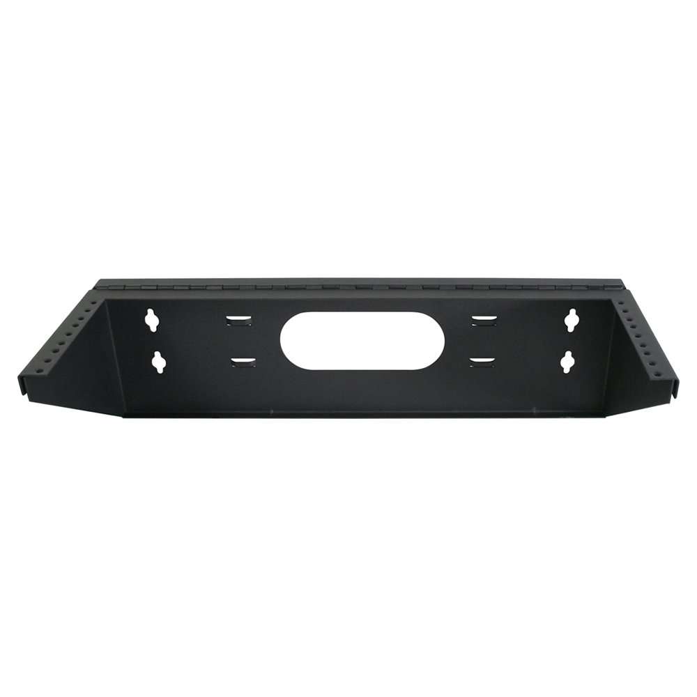 Quest Manufacturing Hinged Vertical Wall Mount Bracket, 2 Unit, 19" x 5" D, Black (WV19-0205H) 3