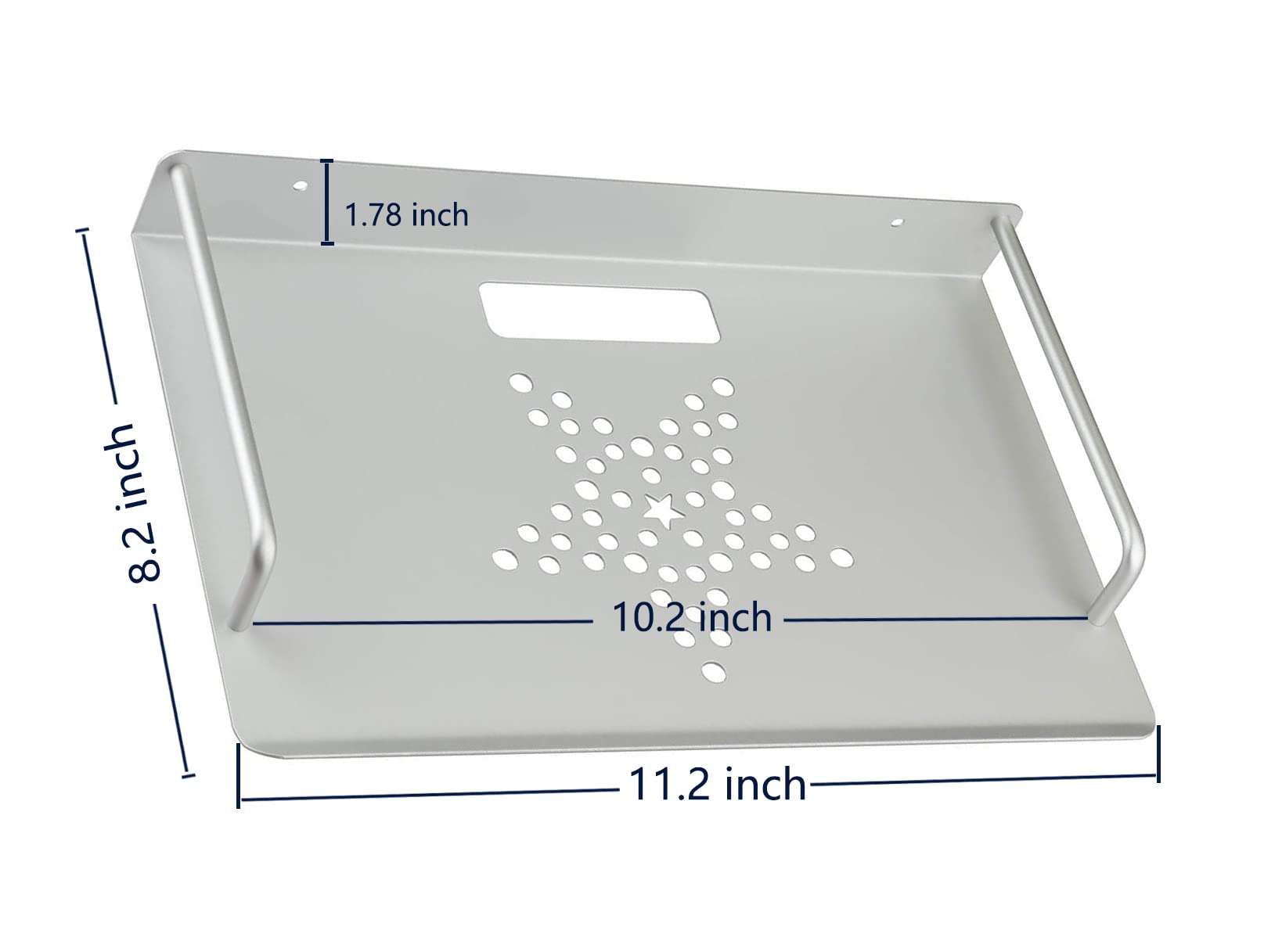 TcJ-Chen Alumimum Alloy Wall Mount Shelf Bracket for TV Accessories WiFi Router TV Box Set Top Box 2