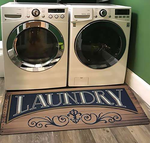 Vintage Washroom Mat, Non-Skid, Waterproof - 20''x59'' 1