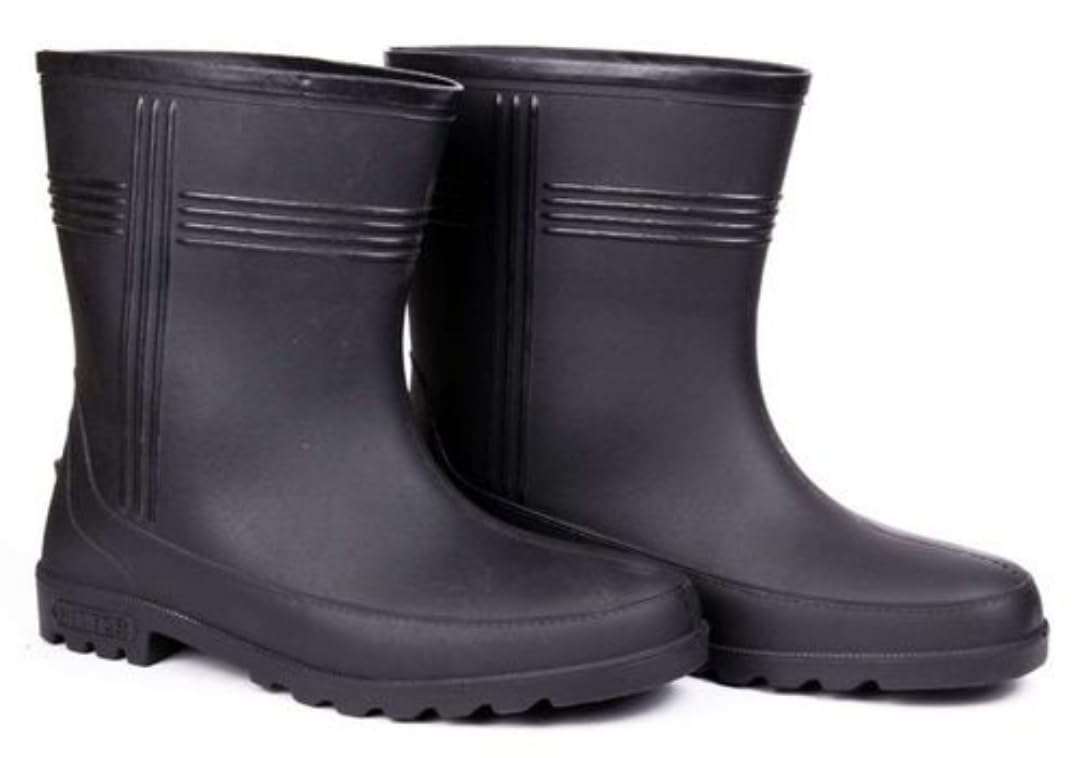 HILLSON Hitter Occupational Gumboots for Men (8) Black 1