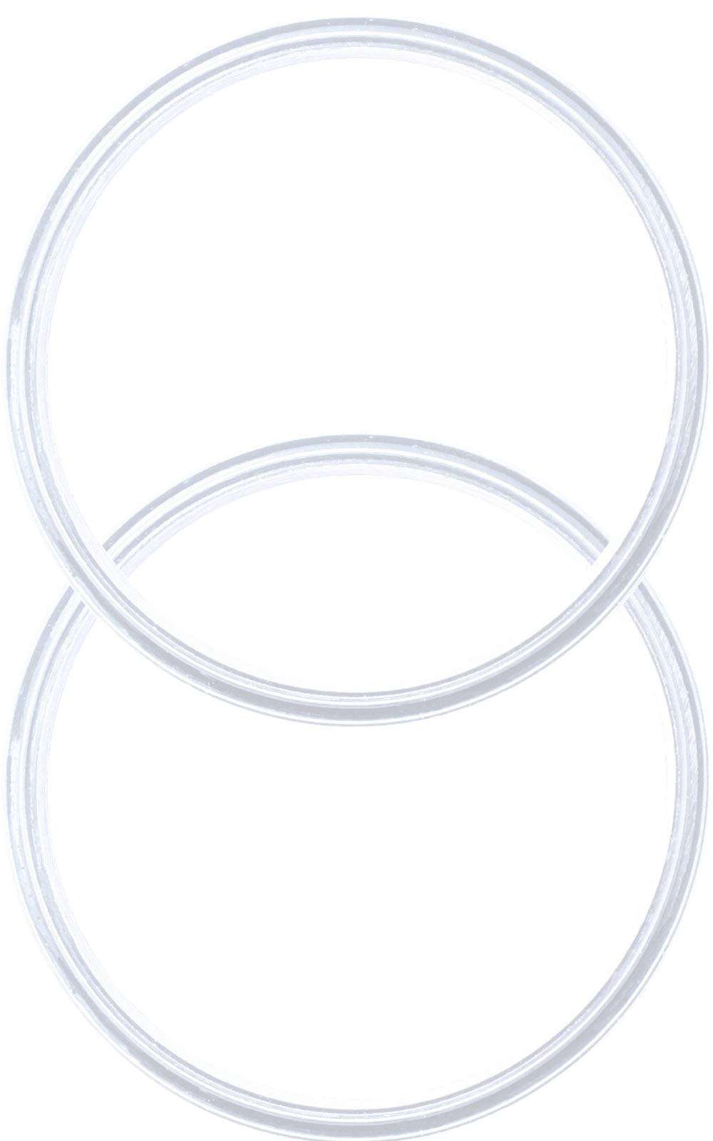 2 Pack - 12 oz White Replacement Silicon Lid Ring, 2.9 Inch Diameter - White Gasket Seals, Lid for Insulated Stainless Steel Wine Tumblers, Gasket Rings Cups Vacuum Effect, Fits on 𝐁𝐫𝐚𝐧𝐝𝐬