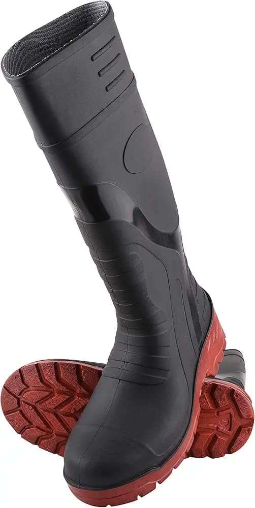 Original PVC Safety Gamboots/Long Lasting Safety Gamboots/Soft Toe Safety Gamboots/Full PVC Dual Density Gamboots. (8, UK Footwear Size System, Adult, Men, Numeric, Medium, 8, 10) 3