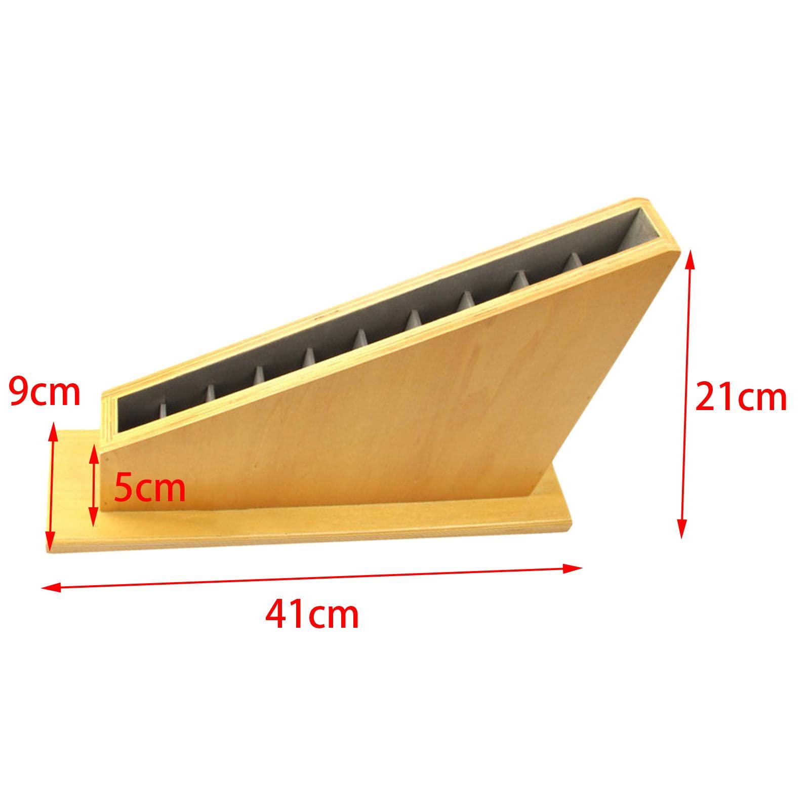 Colaxi Wooden Montessori Rods Stand Mathematics Tools Learning Bars Educational Toys Sensorial Materials Red Blue Long Sticks Base for Homeschool 3