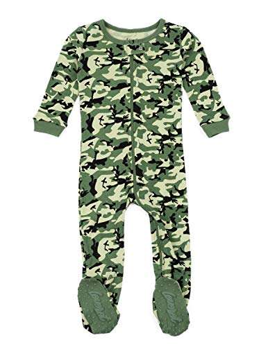 Leveret Kids & Toddler Footed Pajamas Boys Girls 100% Cotton Helicopter Red (Size 18-24 Months)