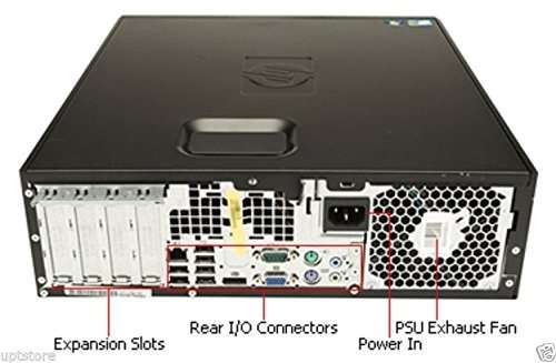 HP Elite Desktop PC, Intel Core i5, 4 GB RAM, 128 GB SSD, Keyboard Mouse, WiFi, 19-inch LCD Monitor (Brands Vary), DVD-RW, Windows 10, (Renewed) 4