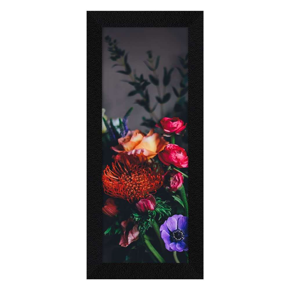 Jitesh Arts Floral Wall Art – Unique Colorful Flower Painting for Living Room, Bedroom, Kitchen, Office & Home Décor | Elegant Botanical Framed Artwork | 6 x 13.5 Inches | Code: 1234569 1