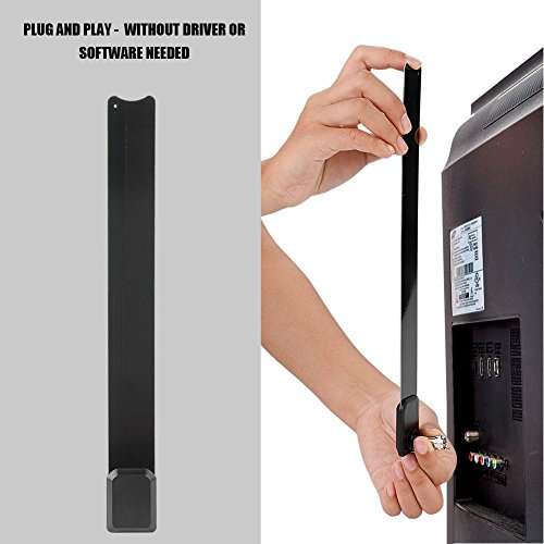 Hilitand 100+ HD Digital TV Programs Antenna, 480p-1080p Channels, Easy Installation, No Monthly Fee, Plug and Play 4