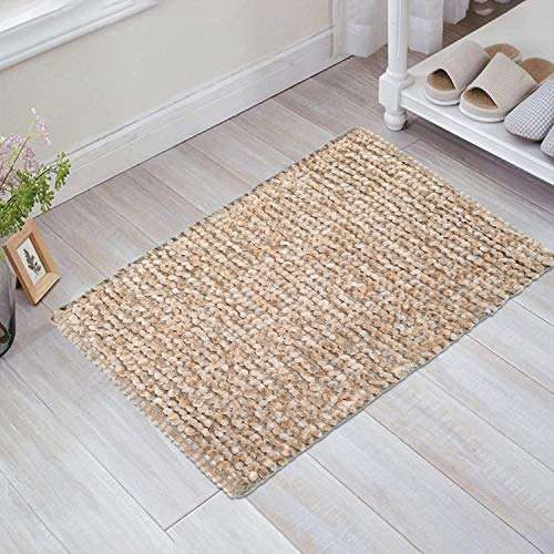 Aasmi Shaggy Microfiber Super Soft Modern , Absorbent Doormats ,Rug for Home & Office Set of 3 2